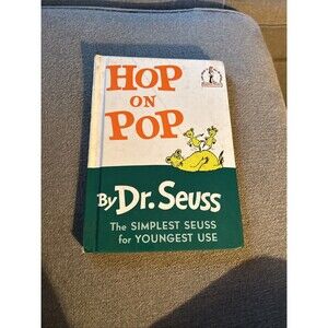 Dr. Seuss 1st Edition HOP ON POP 1963 Book Club Edition Hardcover Beginner Book